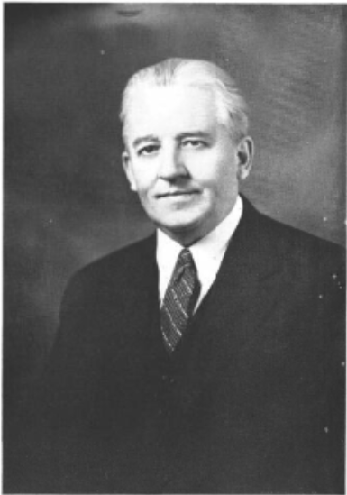 Black and white photo of Elder Melvin J Ballard